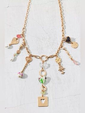 Urban Outfitters Kennedy Charm Necklace Gold/or All NWT